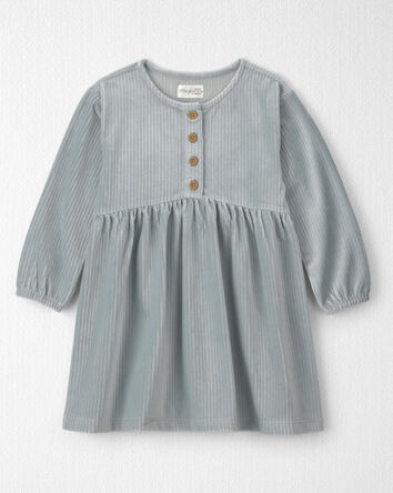 Toute-petit fille - Robe en velours c&ocirc;tel&eacute; recycl&eacute;, 
