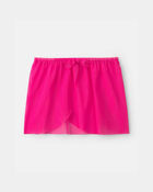 Girls 2-Piece Swimsuit and Cover Up Skirt Set - Pink, image 2 of 5 slides