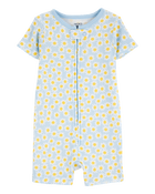 Toddler Daisy Floral Snug Fit Cotton Blend 1-Piece Pyjamas, image 1 of 4 slides