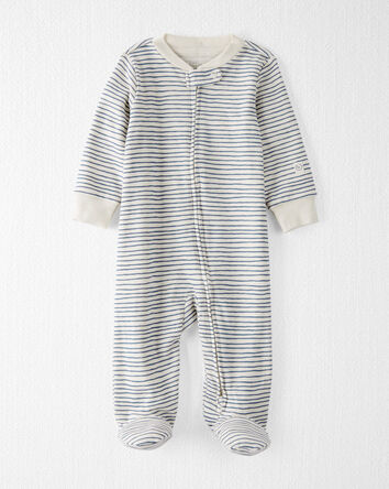 Baby Organic Cotton Sleeper Pyjamas in Stripes, 