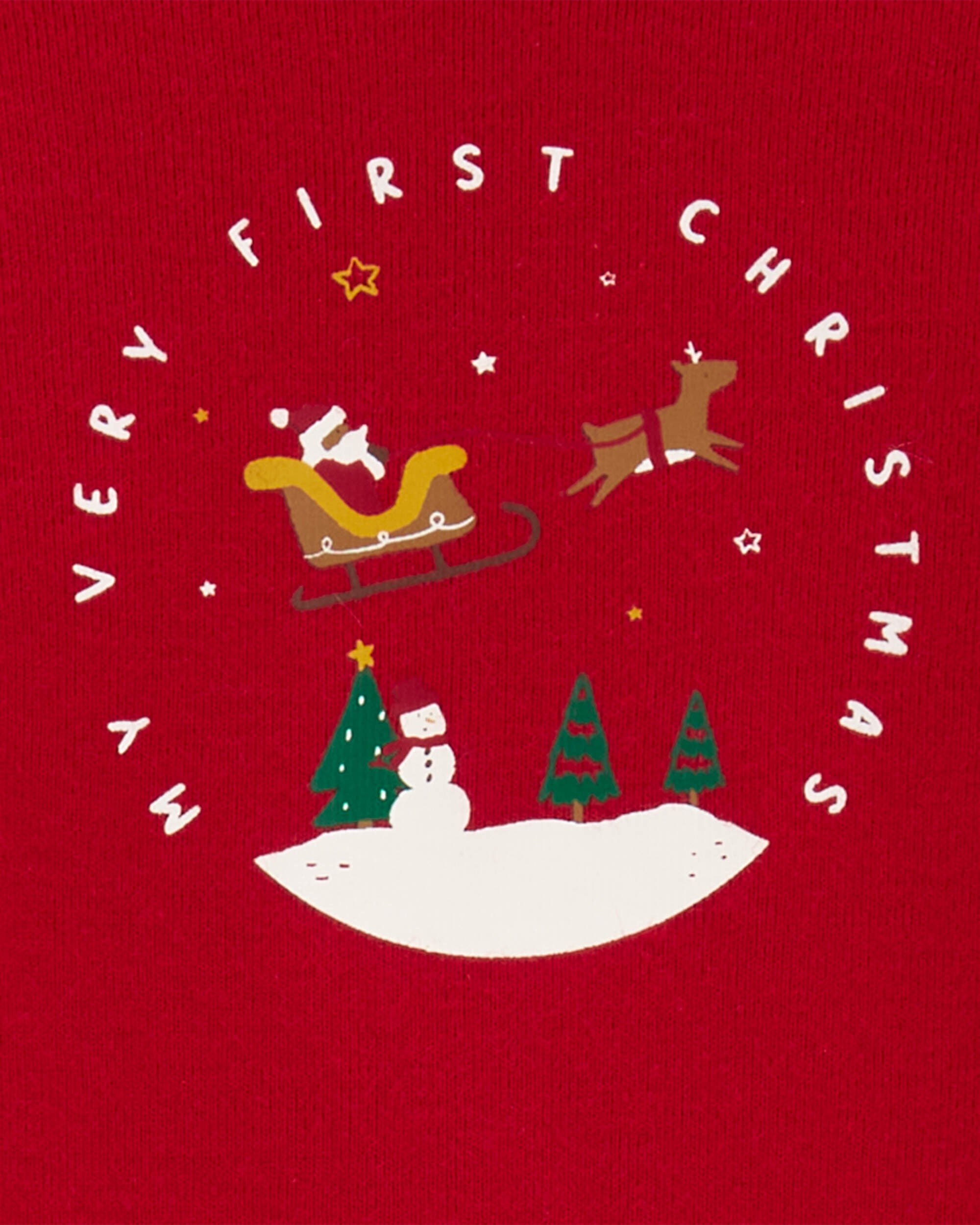 Red Baby 2 Piece My First Christmas Outfit Set Carter s Oshkosh Canada