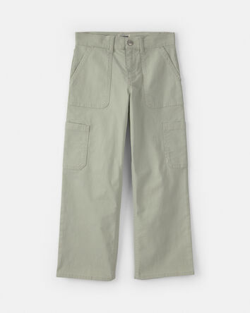 Filles - Jeans cargo &agrave; jambe droite - Vert, 