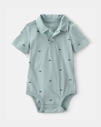 B&eacute;b&eacute; gar&ccedil;on - Polo cache-couche &agrave; baleine - Vert, 