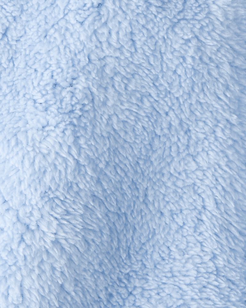 Toddler Boy Bluey&trade; Sherpa Hooded Zip-Up Jacket - Blue, image 3 of 3 slides