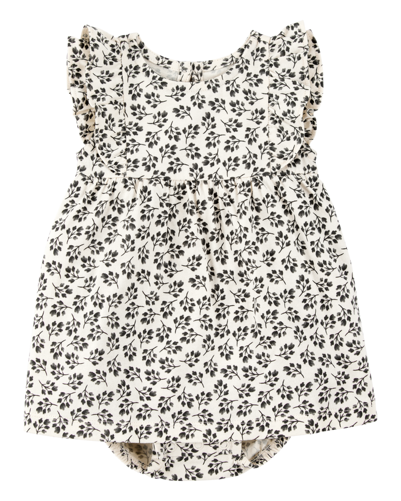 Baby Floral Print Sunsuit, image 1 of 3 slides