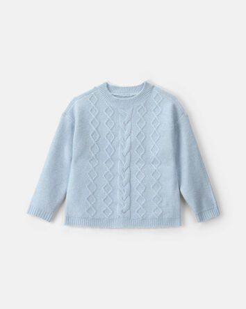 Toddler Girl Metallic Sweater - Blue, 