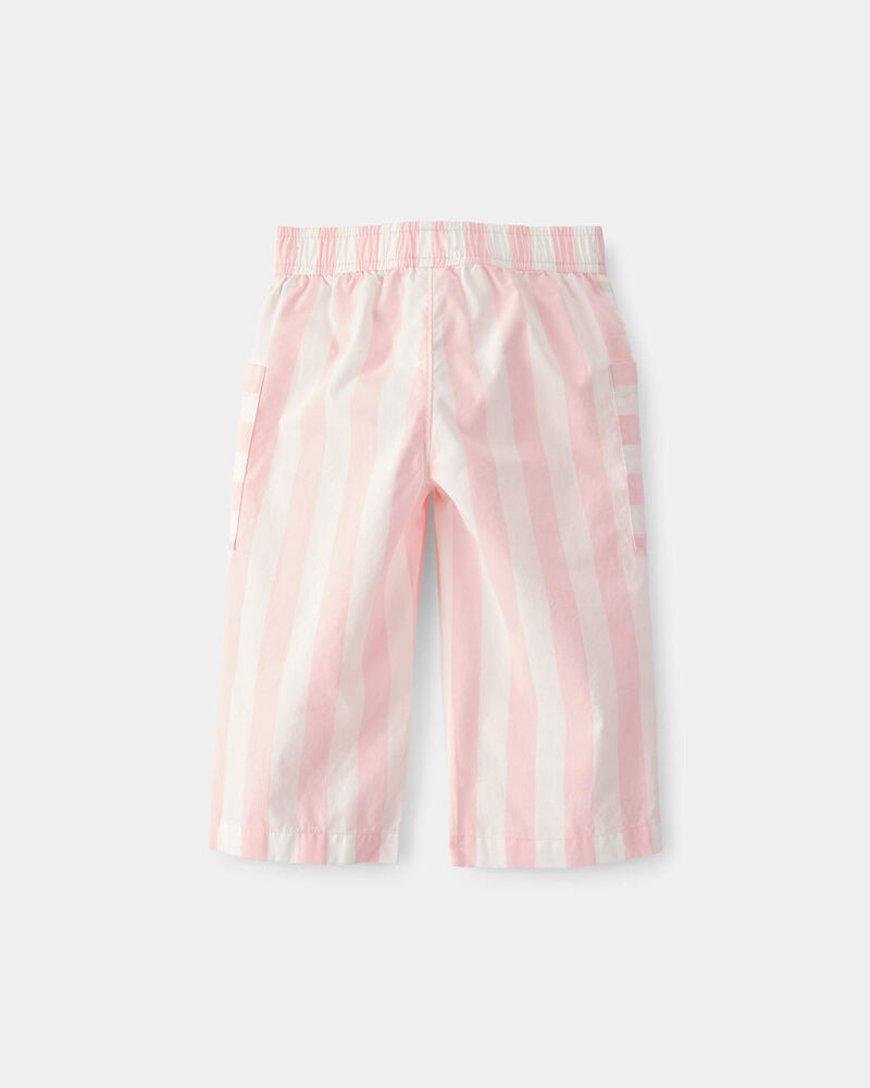 B&eacute;b&eacute; fille - Pantalon &agrave; rayures - Rose/Ivoire, image 2 sur 4 diapositives
