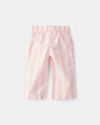 B&eacute;b&eacute; fille - Pantalon &agrave; rayures - Rose/Ivoire, image 2 sur 4 diapositives
