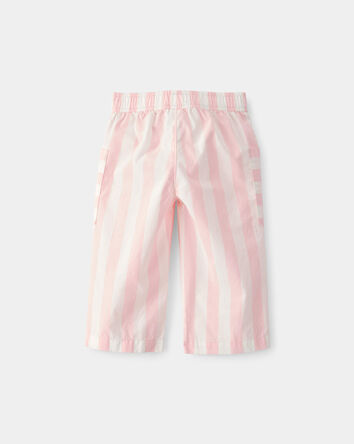 B&eacute;b&eacute; fille - Pantalon &agrave; rayures - Rose/Ivoire, 