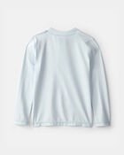 Ensemble 2 pi&egrave;ces haut dermoprotecteur et short maillot de bain &agrave; motif de citrons pour gar&ccedil;on - Bleu, image 3 sur 6 diapositives