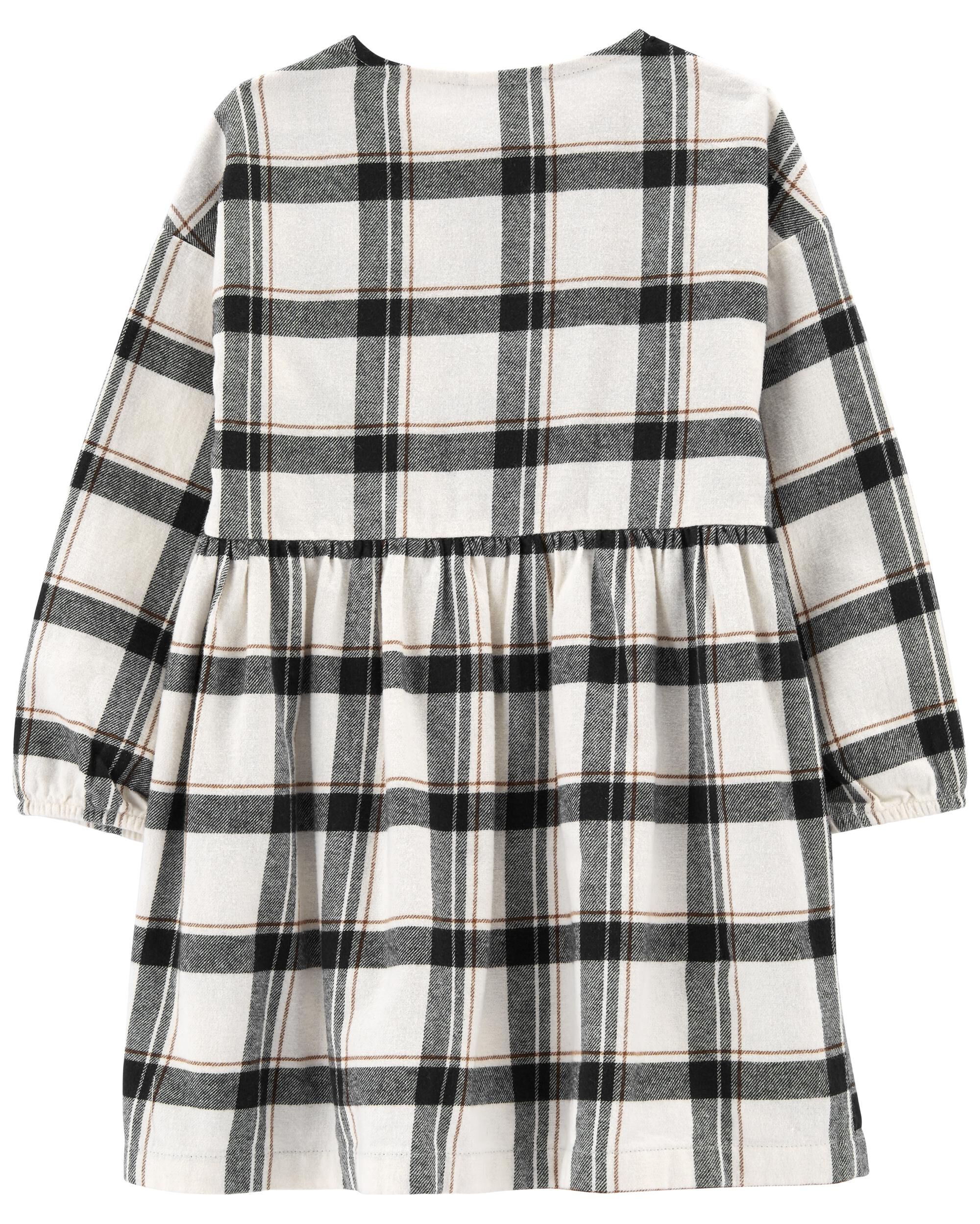 Girls flannel dress sales