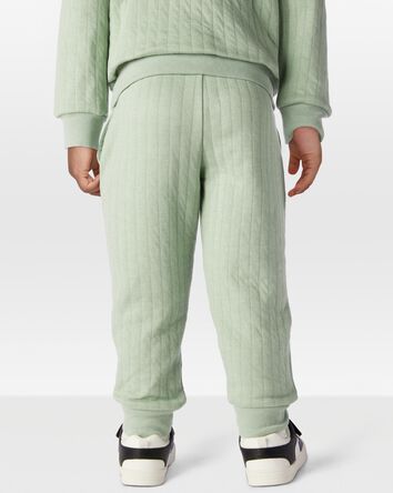 Enfant Pantalon de jogging matelassé à enfiler - Vert, 