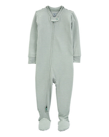 Toddler Striped 1-Piece PurelySoft Footie Pyjamas, 