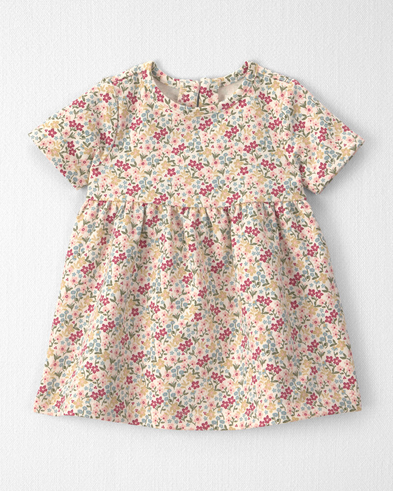 B&eacute;b&eacute; fille - Robe en jersey bouclette de coton biologique, image 1 sur 5 diapositives