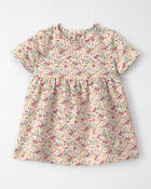 B&eacute;b&eacute; fille - Robe en jersey bouclette de coton biologique, image 1 sur 5 diapositives