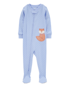 Baby 1-Piece Fox 100% Snug Fit Cotton Footie Pyjamas, image 1 of 4 slides