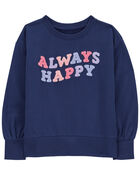 Kid Always Happy Crew Neck Pullover, image 1 of 3 slides