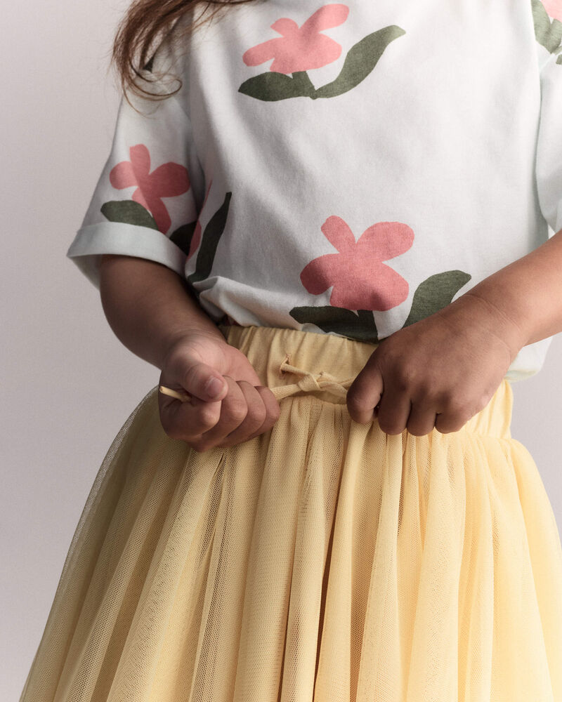 Tout-petit fille - Jupe midi Avenue Twirl&trade; avec tulle - Jaune, image 3 sur 6 diapositives