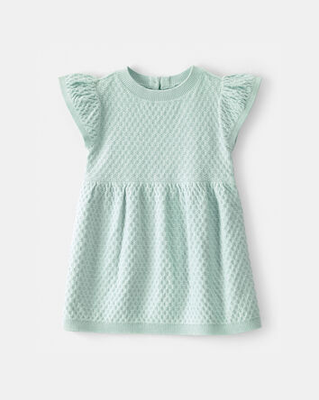 Baby Girl Sweater Dress - Green, 