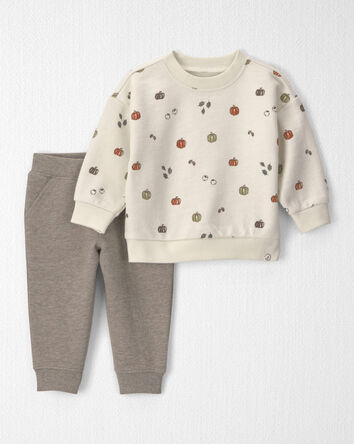 Baby 2-Piece Organic Cotton French Terry Top & Pant Set, 