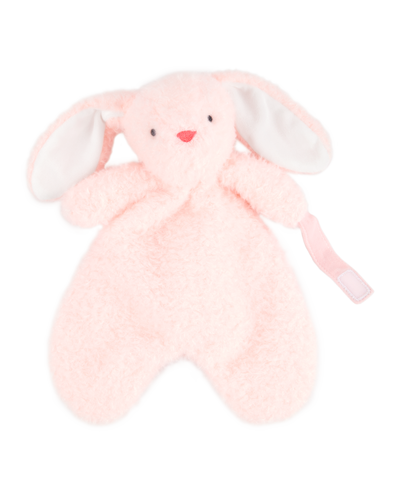 B&eacute;b&eacute; Jouet de dentition &agrave; lapin en peluche - Rose, image 2 sur 2 diapositives