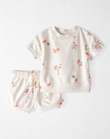Baby 2-Piece Fruit-Print Set Made with Organic Cotton, 