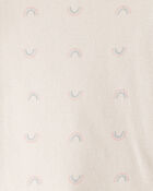 Baby Girl 4-Pack Unicorn Heart Print;Star Print Long-Sleeve Multipack Bodysuits - Navy Blue/White, image 5 of 6 slides