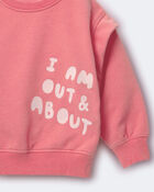 Toute-petit fille - Chandail ouat&eacute; double &eacute;paisseur &laquo;Out & About&raquo; &ndash; Rose, image 5 sur 5 diapositives