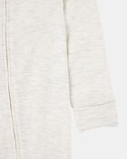 Bébé - Grenouillère PurelySoft à fermeture à glissière à 2 sens de couleur unie - Gris, image 2 sur 4 diapositives