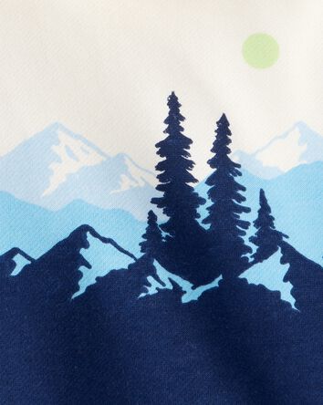 Baby Boy Mountain Print Hoodie, 