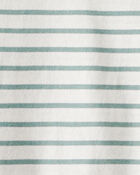 Toddler Girl Striped Long-Sleeve Peplum Top - Green, image 2 of 3 slides