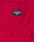 Toddler Girl Corduroy Overalls - Red, image 3 of 4 slides