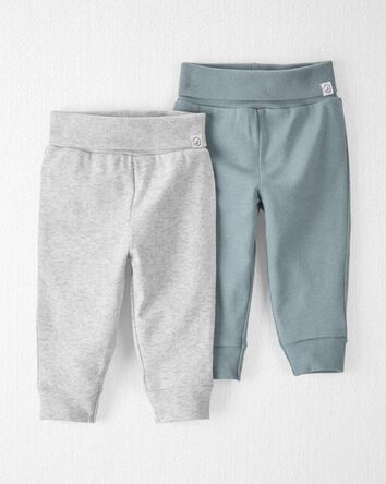 B&eacute;b&eacute; - Emballage de 2 pantalons de jogging en coton biologique, 