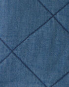 Veste matelass&eacute;e en denim pour tout-petite &ndash; d&eacute;lavage moyen, image 2 of 3 slides