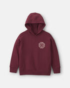 Boys Logo Patch Hoodie - Burgundy, image 1 of 7 slides