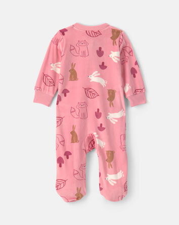 Baby Girl Autumn 2-Zip Sleeper - Pink, 