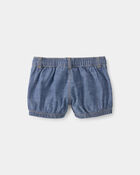 B&eacute;b&eacute; fille - Short bouffant en chambray brod&eacute; Winnie l&rsquo;Ourson de Disney&reg; - D&eacute;lav&eacute; moyen, image 6 sur 6 diapositives