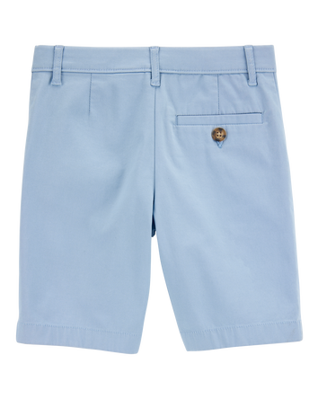 Kid Stretch Chino Shorts - Blue, 