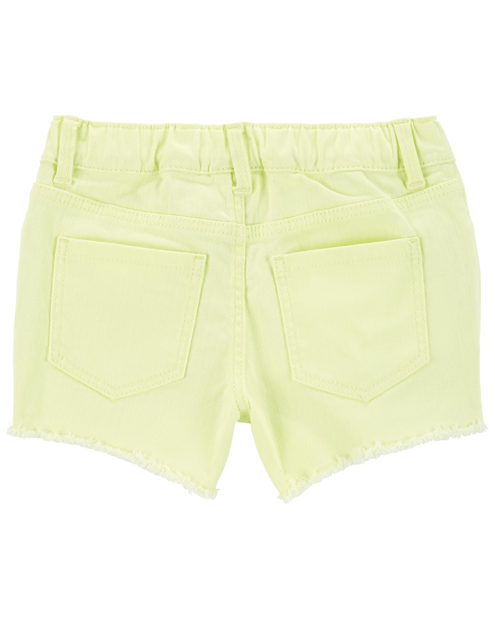 Iconic Denim Shorts Neon Twill Remix