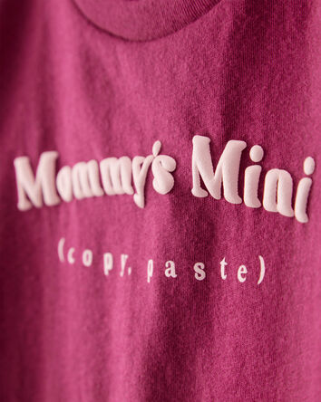 Tout-petit fille - T-shirt &agrave; manches longues &agrave; imprim&eacute; &laquo;Mommy&rsquo;s Mini&raquo; - Bordeaux, 