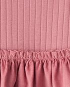 Baby Girl Rib Knit Dress - Pink, image 4 of 5 slides