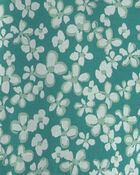 Filles - Legging extensible en coton &agrave; jambe &eacute;vas&eacute;e et motif floral &ndash; Vert, image 3 sur 3 diapositives