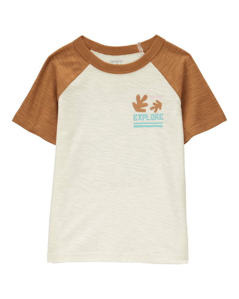 Baby Cotton Blend Short-Sleeve Tee, image 1 of 4 slides