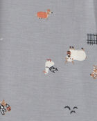 B&eacute;b&eacute; - Pyjama ajust&eacute; 1-pi&egrave;ce PurelySoft &agrave; motif d&rsquo;Halloween &ndash; Gris, image 3 sur 7 diapositives