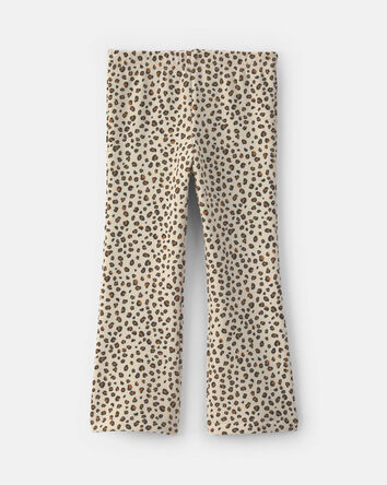 Toute-petite fille &ndash; Legging extensible en molleton &agrave; motif l&eacute;opard &ndash; Brun, 