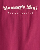 Toddler Girl Mommy's Mini Long-Sleeve Graphic Tee - Burgundy, image 3 of 4 slides