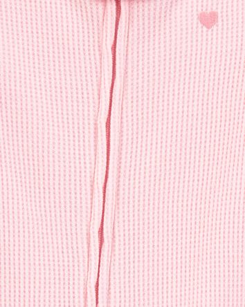 Toddler 1-Piece Heart Thermal Footie Pyjamas, 