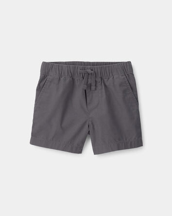 Baby Boy Canvas Shorts - Grey, 