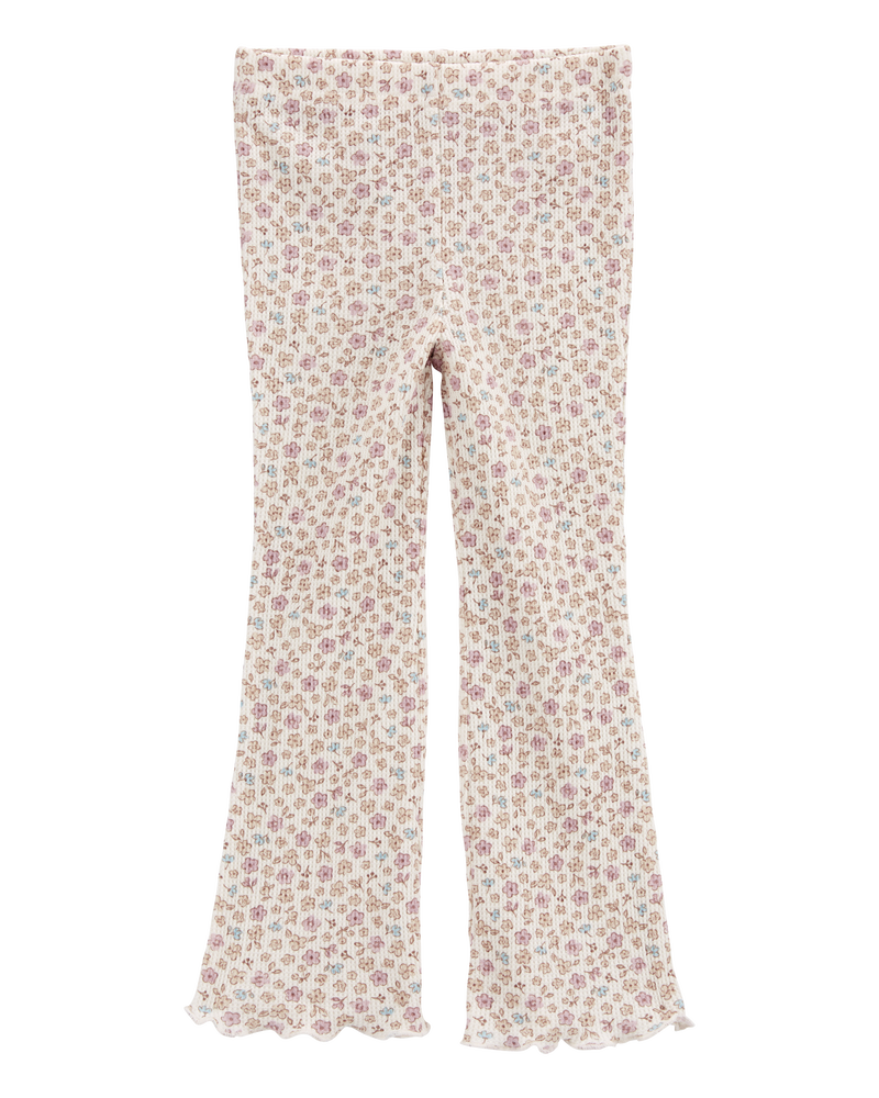 Baby Floral Pull-On Flare Pants, image 1 of 4 slides