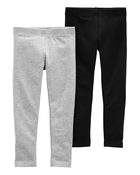 Tout-petit Emballage de 2 leggings extensibles, image 1 sur 2 diapositives